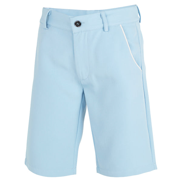 Light Blue Boys Junior Golf Shorts