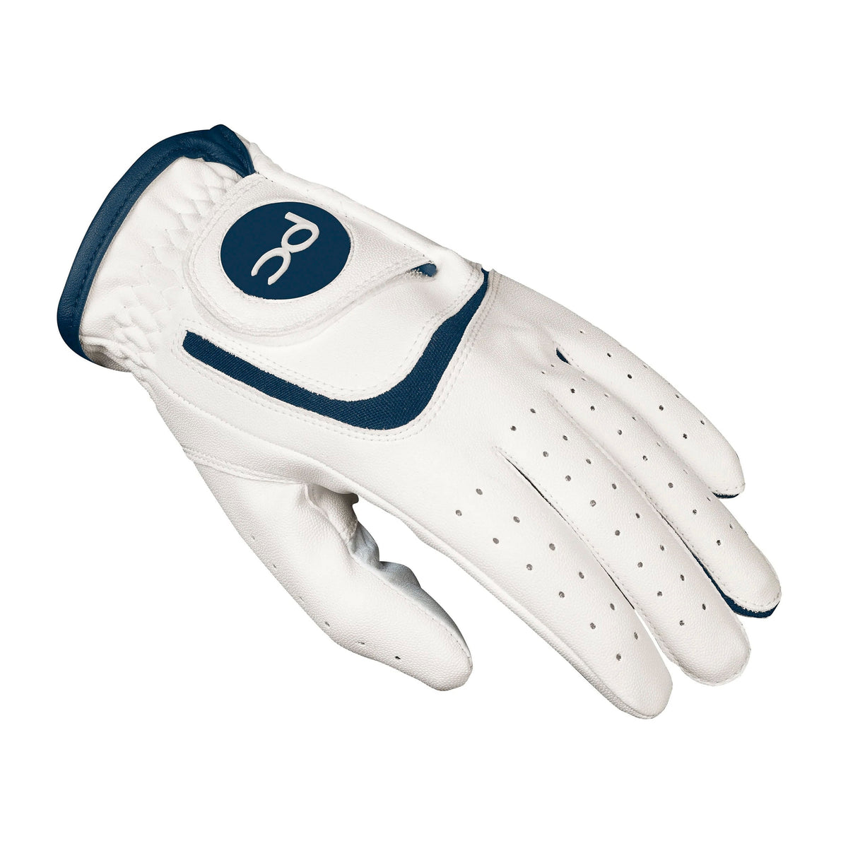 JUNIOR ALL WEATHER GLOVE - LEFT HAND (Right Handed Golfer) - WHITE/NAVY